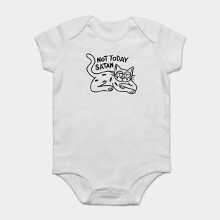 Not Today Satan Baby Bodysuit